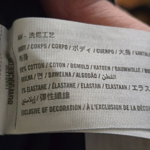 Abercrombie & Fitch 90's Relaxed Jean High Rise Curve Love Black Size 34s/18s - Picture 12 of 13